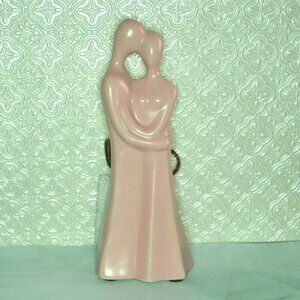 Man And Woman Embracing Figure Pink GC Home Potpourri Decor Loving Couples NWT